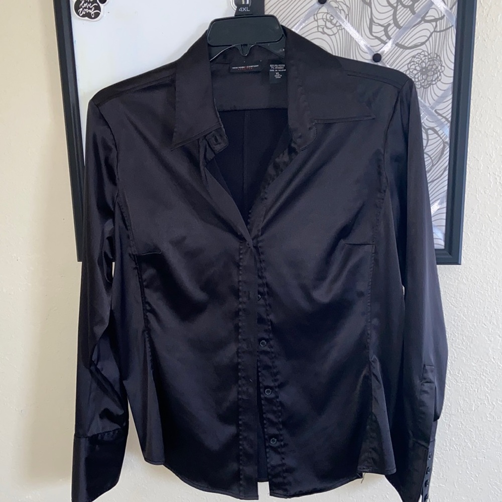 Black Button Down Long Sleeve